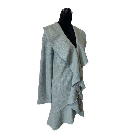 Anthropologie Moth Ruffle Front Merino Wool Cardigan Size Small - Picture 6 of 16